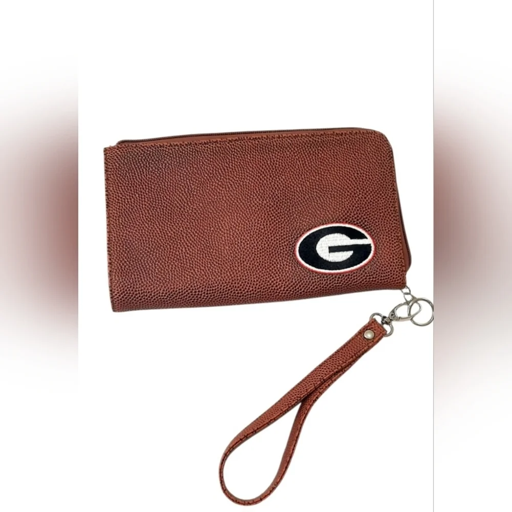 Georgia Bulldogs Football Textured Embroidered Wriset/ Wallet